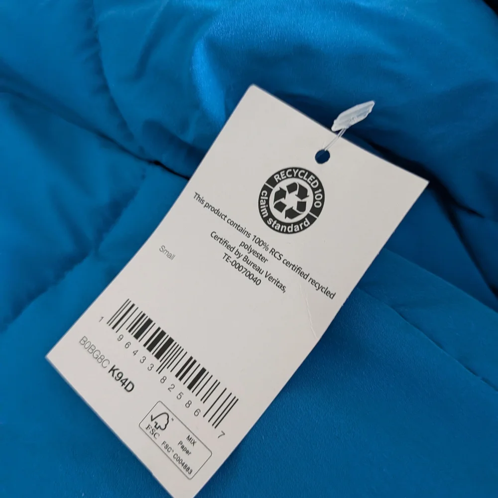 Amazon Essentials Men's Blue Puffer Jacket - Picture 2 of 7